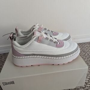 Cougar Sayah Women's Sneaker White Gray & Pink Size 9.5.